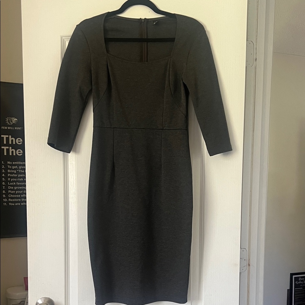 VfEmage Charcoal Long Sleeve Dress